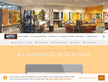 Tablet Screenshot of optik-muncke.de